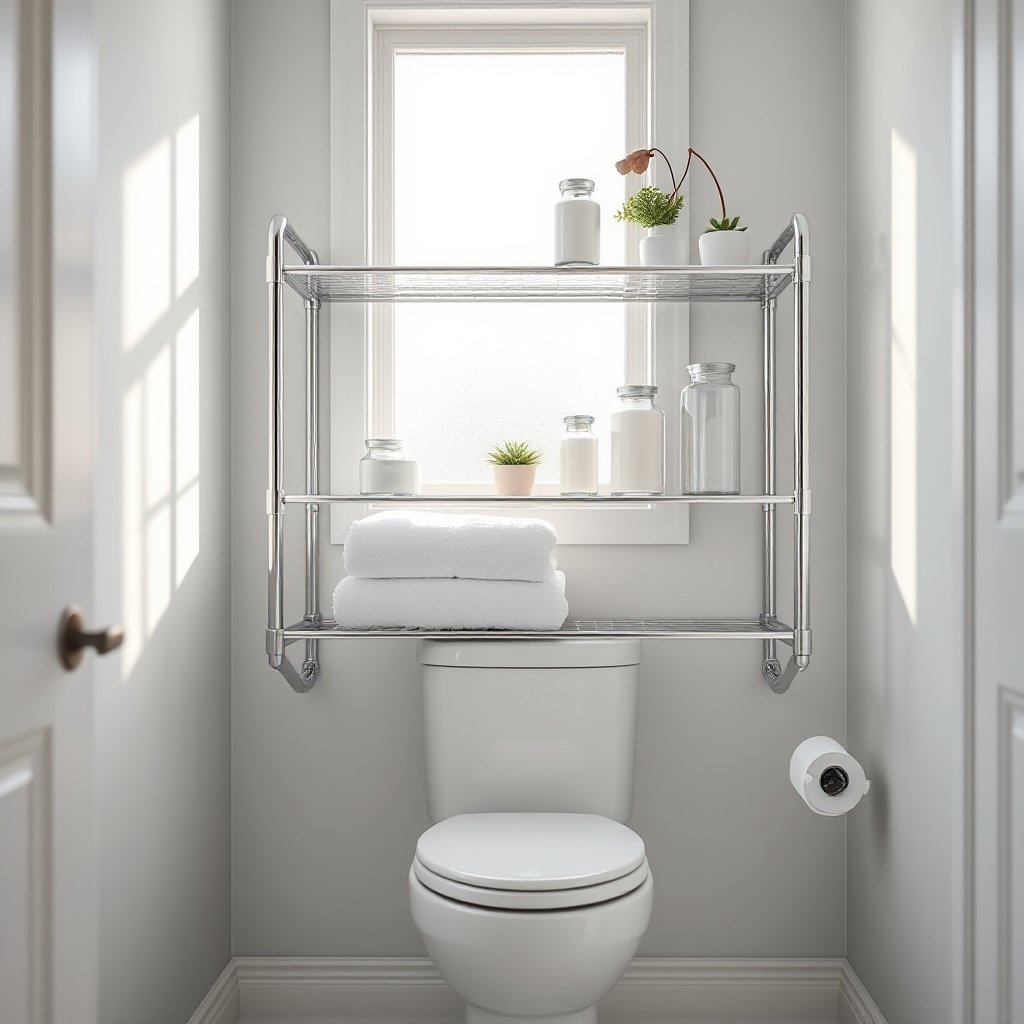 bathroom shelf product view