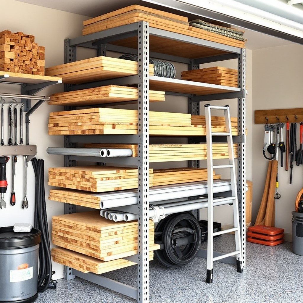 lumber rack in action